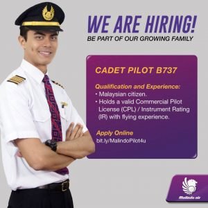 Malindo Air Cadet Pilot Jobs Boeing And Atr In 2019