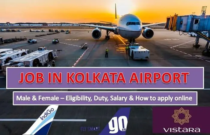 Ground Staff Job in Kolkata Airport for Male and Female in 2026