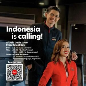 Cabin Crew Jobs In Indonesia All Fresher M/F [Apply Now]