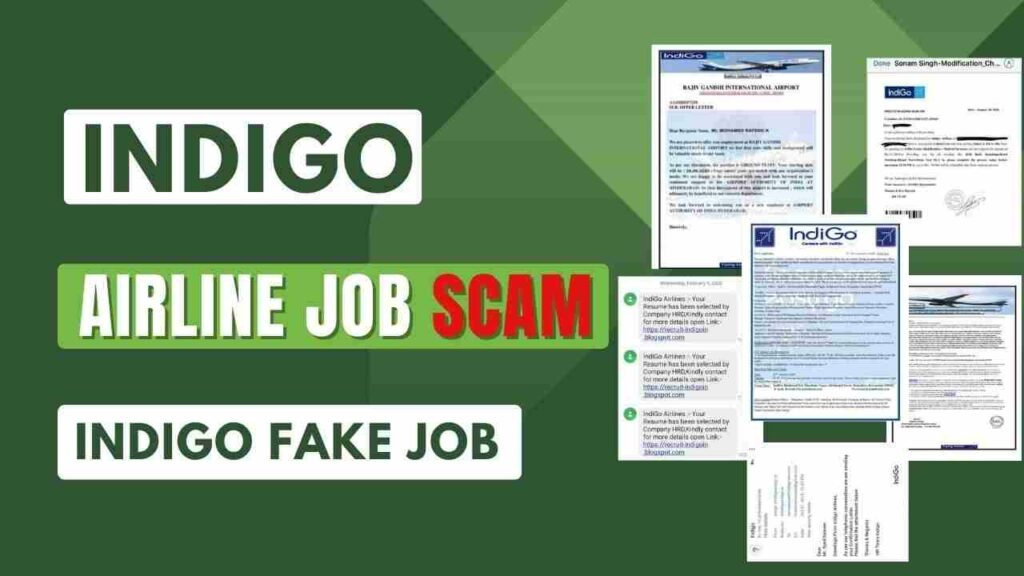 indigo airline job scam