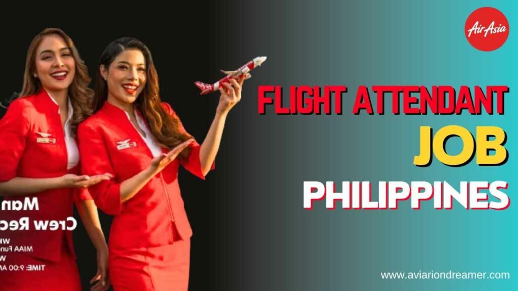 Flight Attendant Job in the Philippines for Freshers 2024