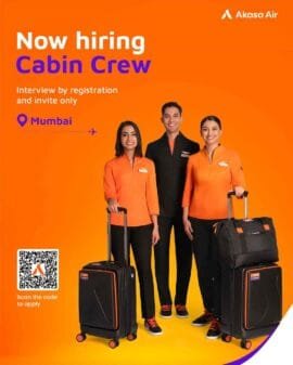 akasa air cabin crew job